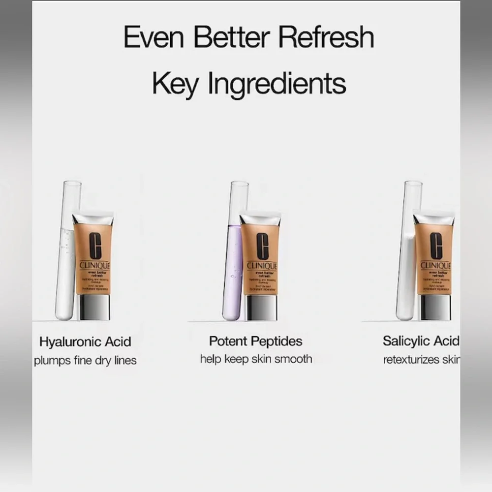 NEW Clinique Even Better Refresh foundation CN 10 Alabaster Hydrating Repairing